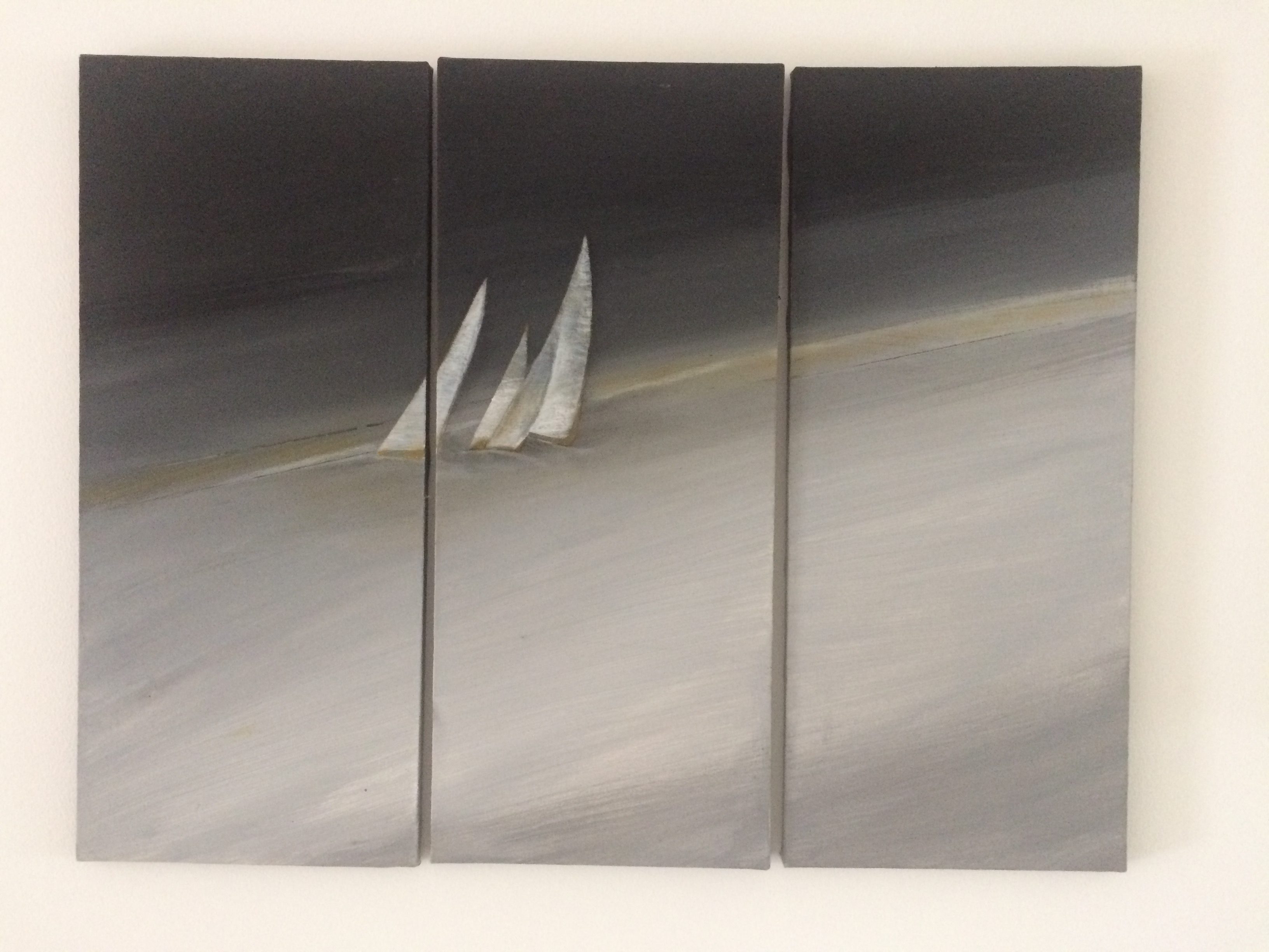 Seglers Trilogie, Acryl, 70 x 90 cm