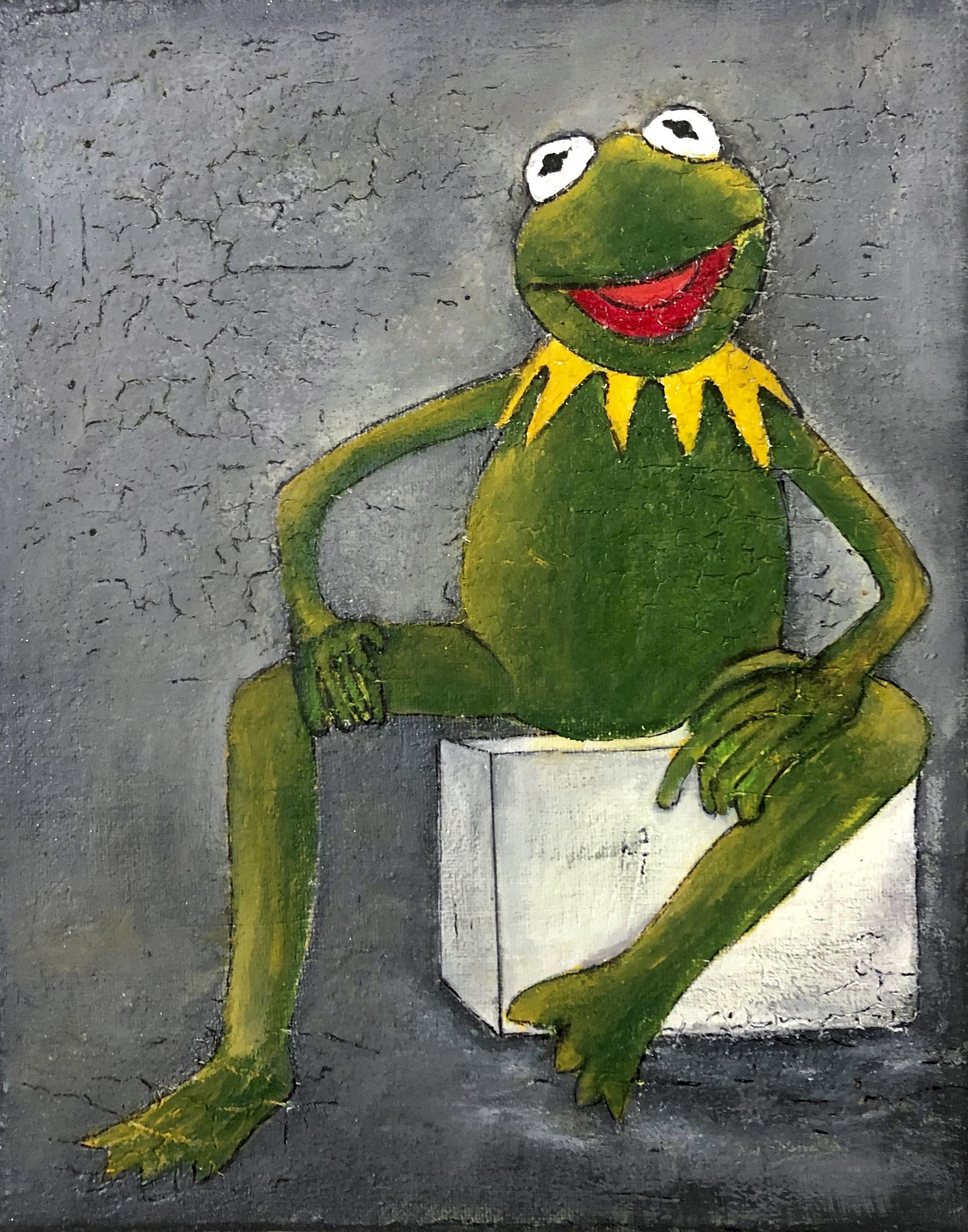 Kermit, Mixed Media, 30 x 40 cm.